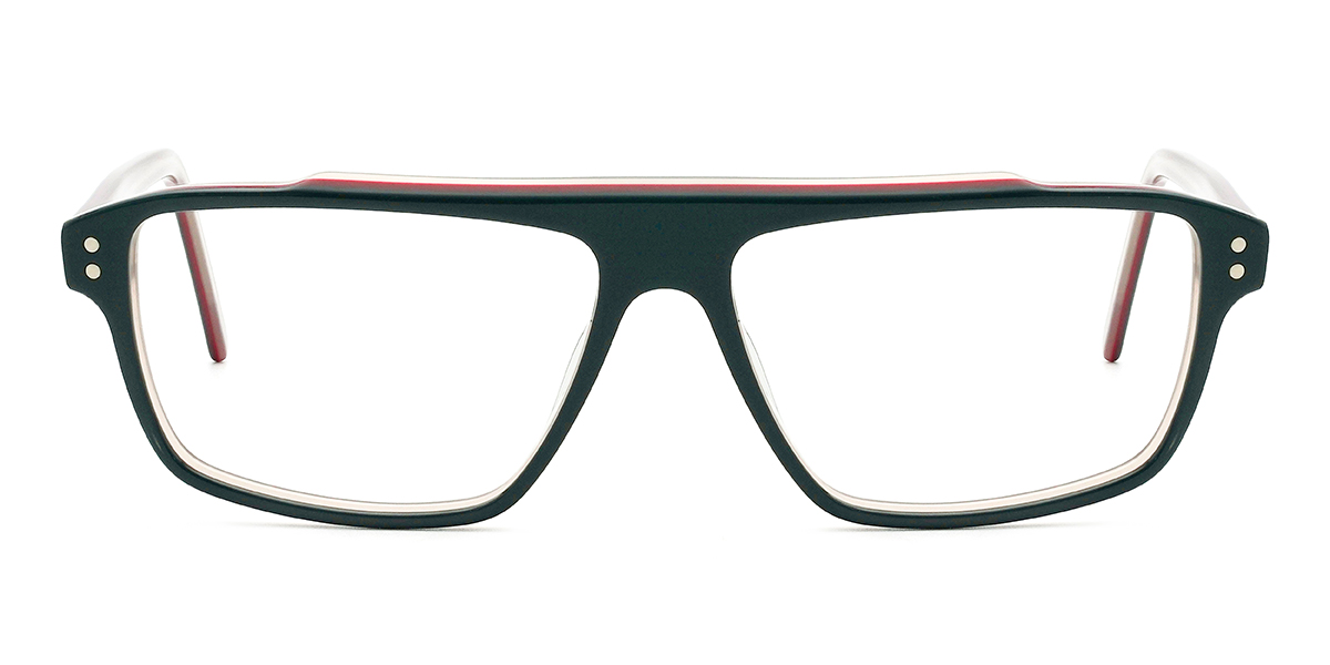 Negro Púrpura Miguel Gafas - Rectangle Glasses