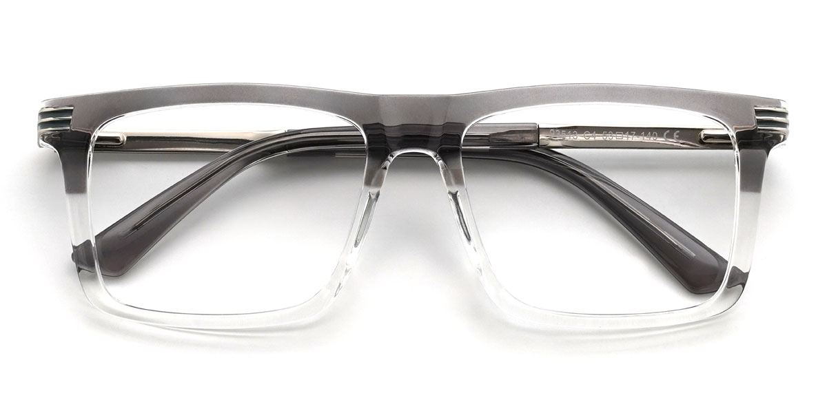 Grey Clear Barrett Glasses - Rectangle Glasses