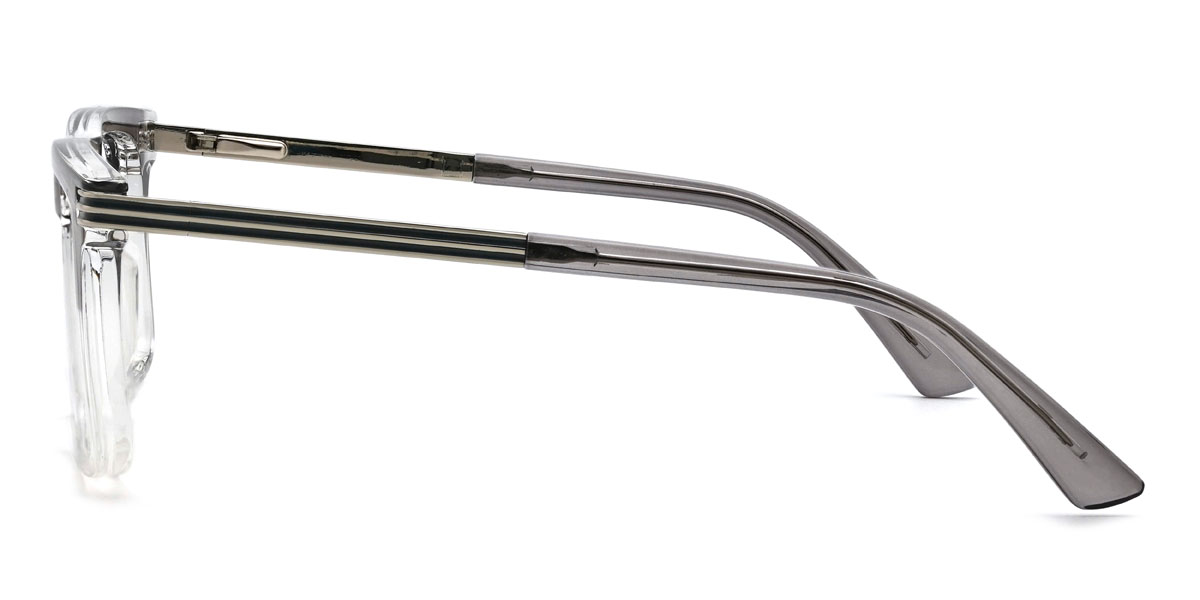 Grey Clear Barrett Glasses - Rectangle Glasses