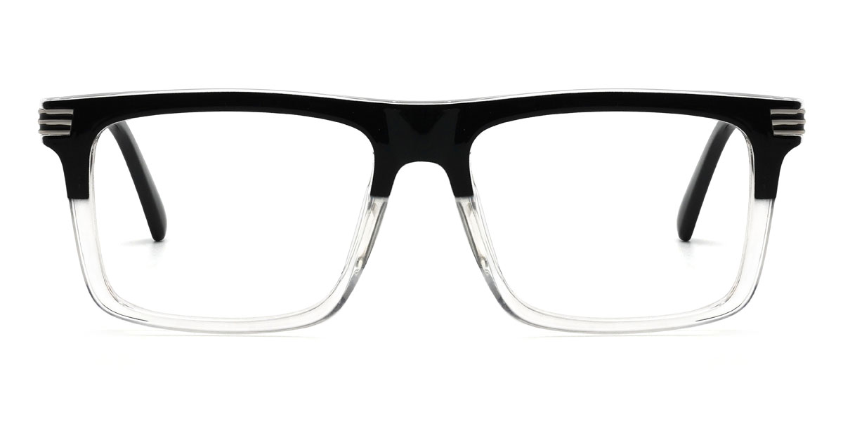 Black Clear Barrett Glasses - Rectangle Glasses