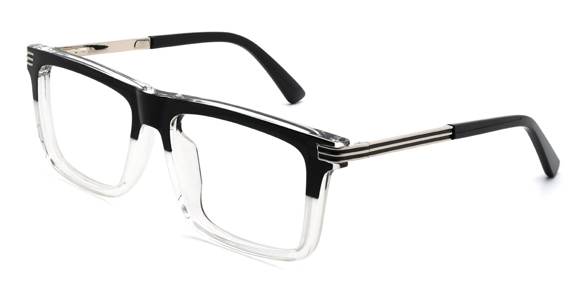 Black Clear Barrett Glasses - Rectangle Glasses