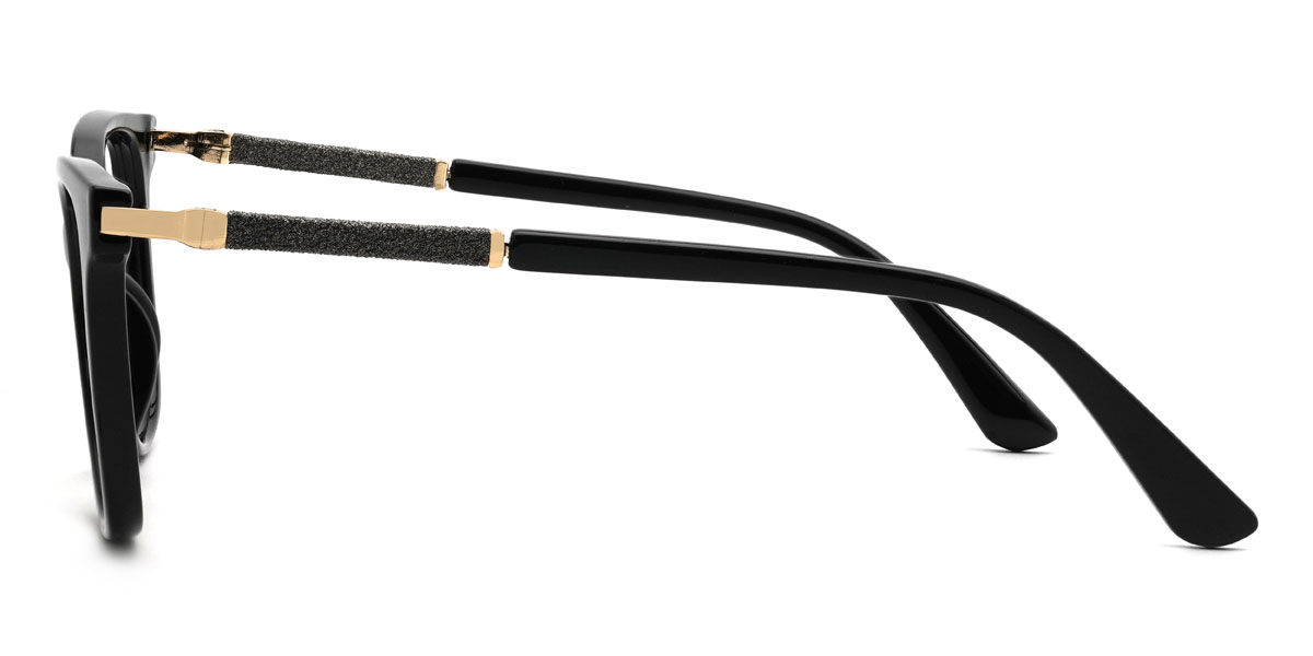 Black Alana Glasses - Square Glasses
