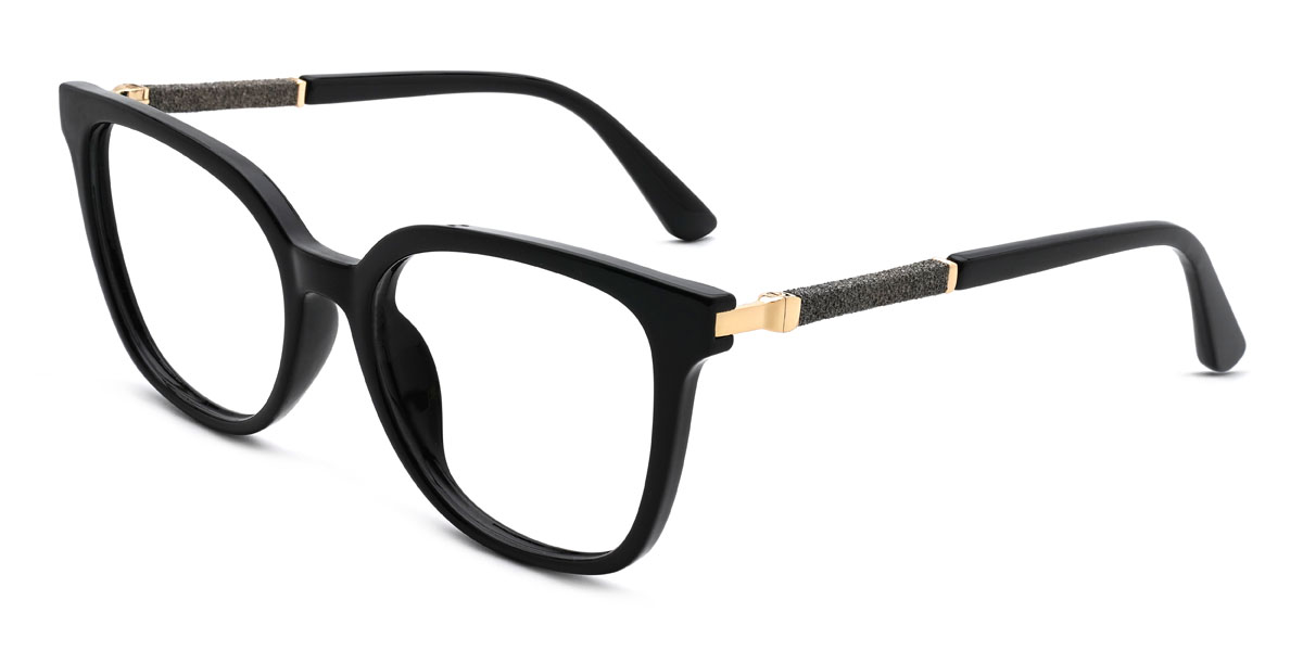 Black Alana Glasses - Square Glasses