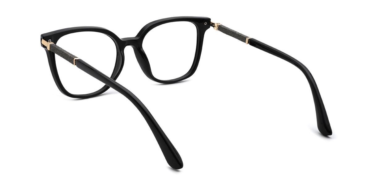 Black Alana Glasses - Square Glasses