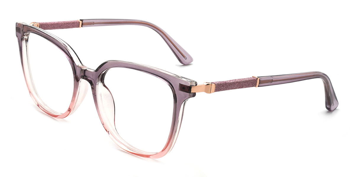 Roxo Rosa Alana Óculos - Square Glasses