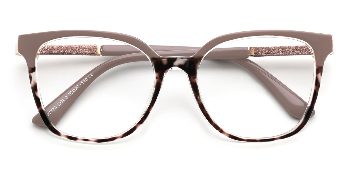 Cameo Brown Tortoiseshell Alana Glasses - Square Glasses