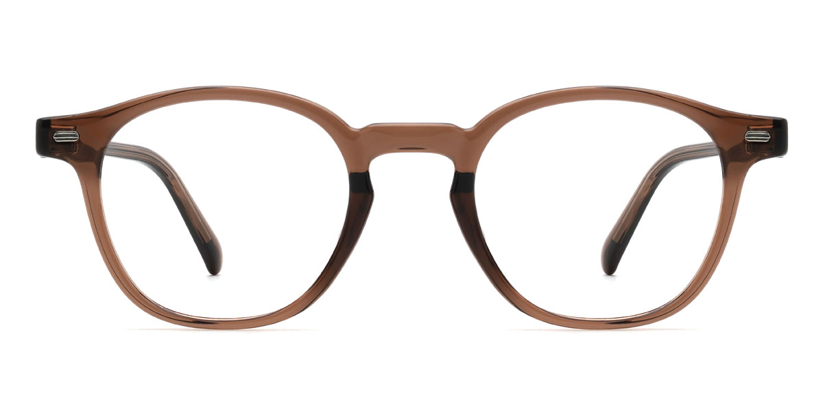 Brown Jordyn Glasses - Oval Glasses