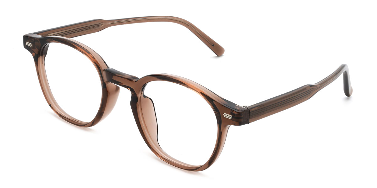 Brown Jordyn Glasses - Oval Glasses
