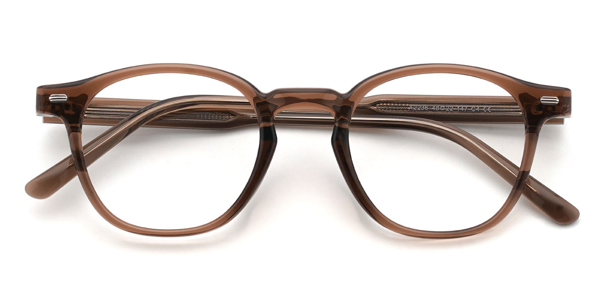 Brown Jordyn Glasses - Oval Glasses