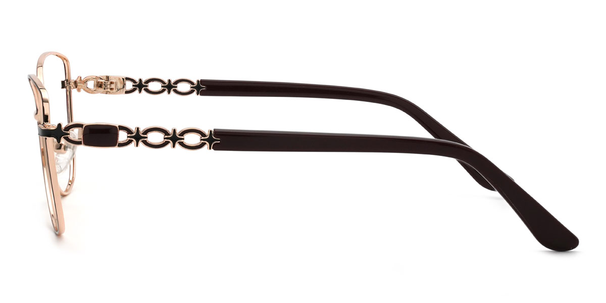 Gold Brown Ainsley Glasses - Cat Eye Glasses