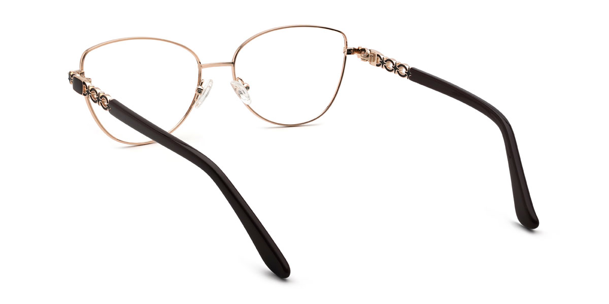 Gold Brown Ainsley Glasses - Cat Eye Glasses