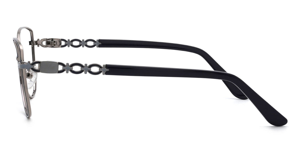 Black Silver Ainsley Glasses - Cat Eye Glasses