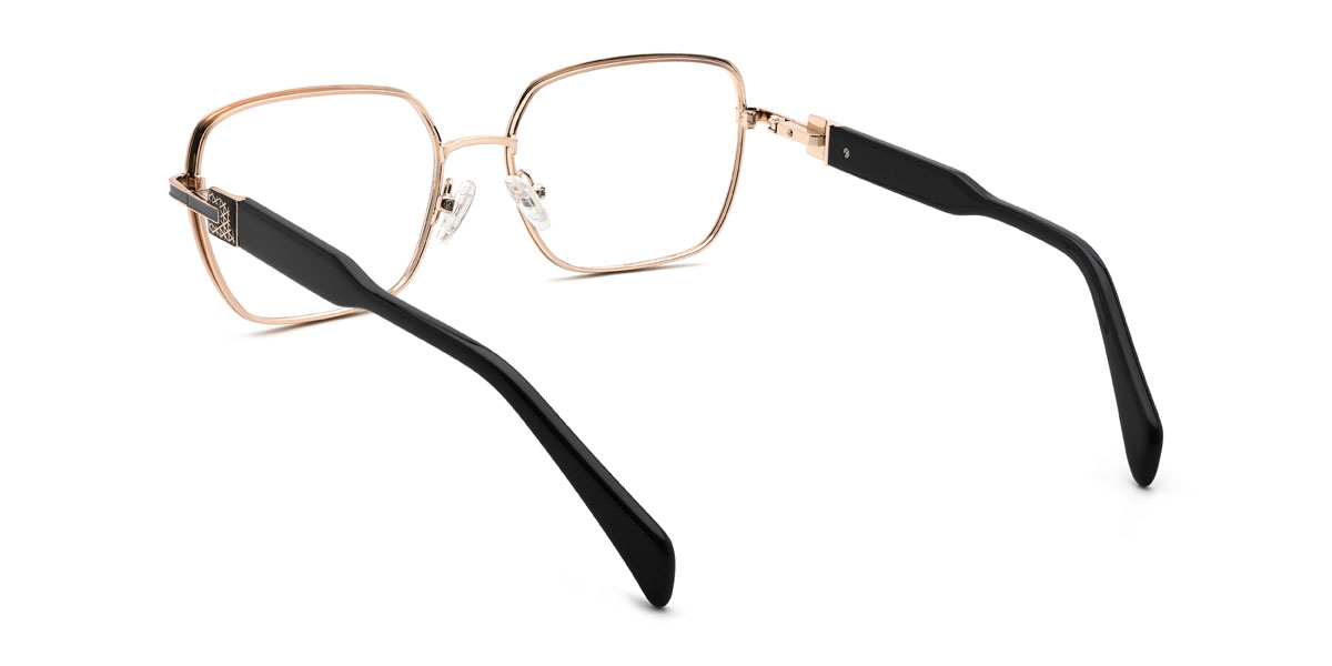Black Katalina Glasses - Rectangle Glasses