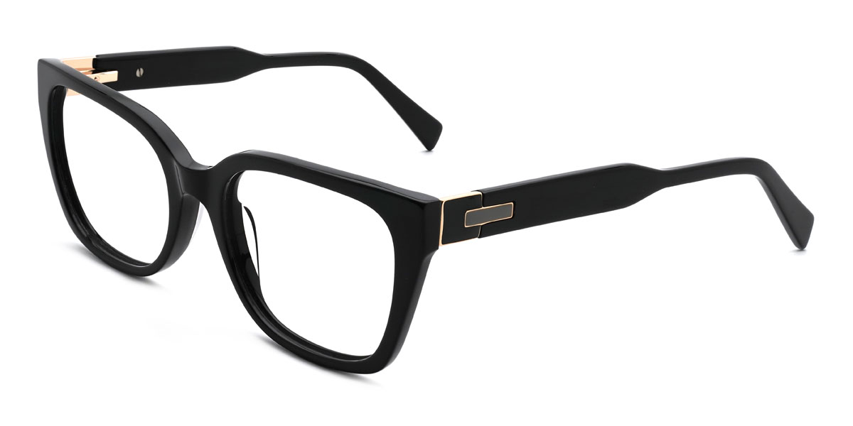 Black Veronica Glasses - Round Glasses