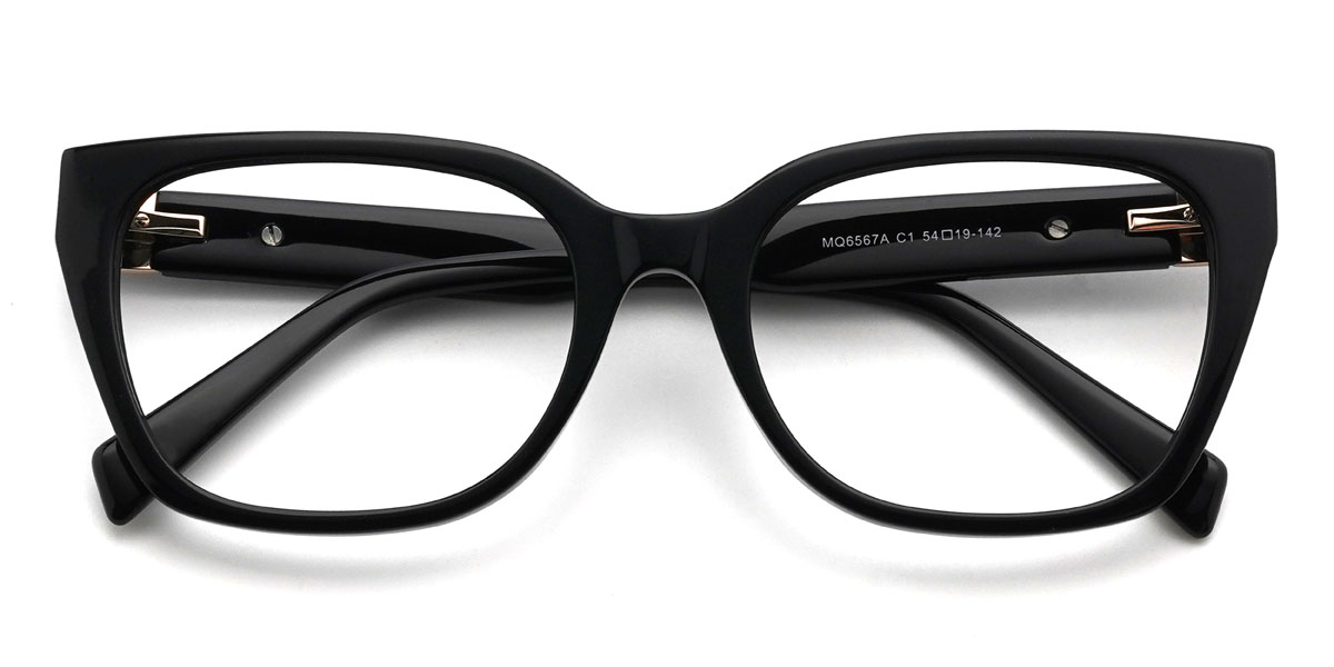 Black Veronica Glasses - Round Glasses