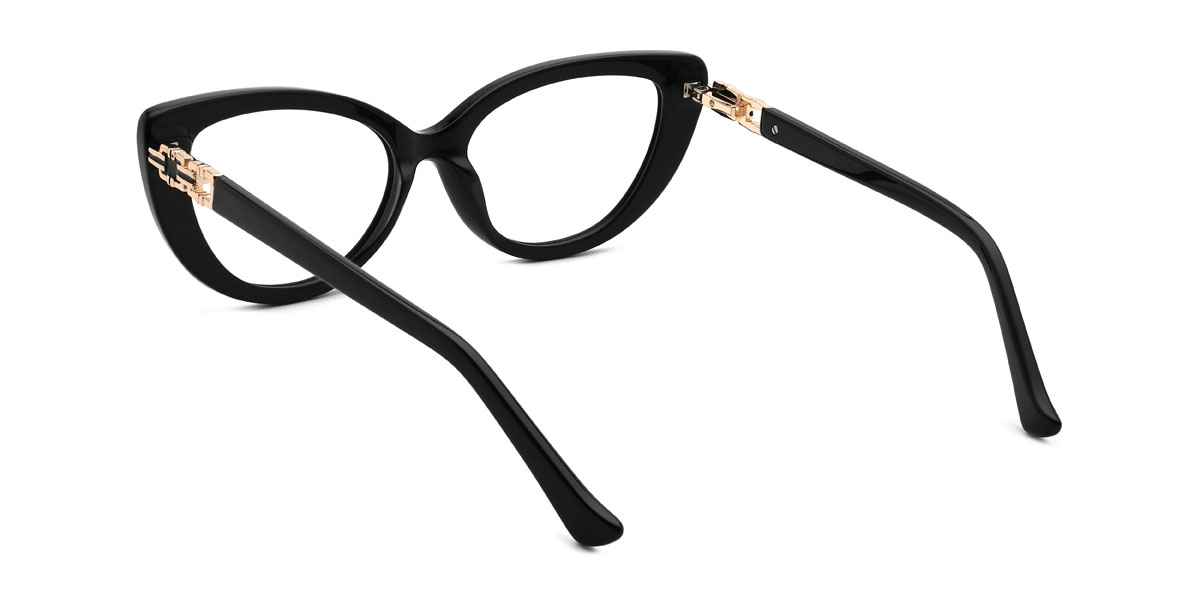 Black Sarai Glasses - Cat Eye Glasses