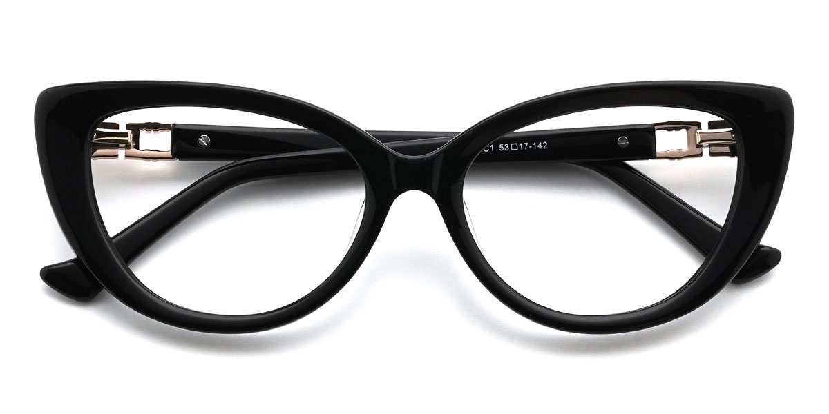 Black Sarai Glasses - Cat Eye Glasses