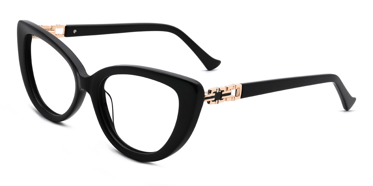 Black Sarai Glasses - Cat Eye Glasses