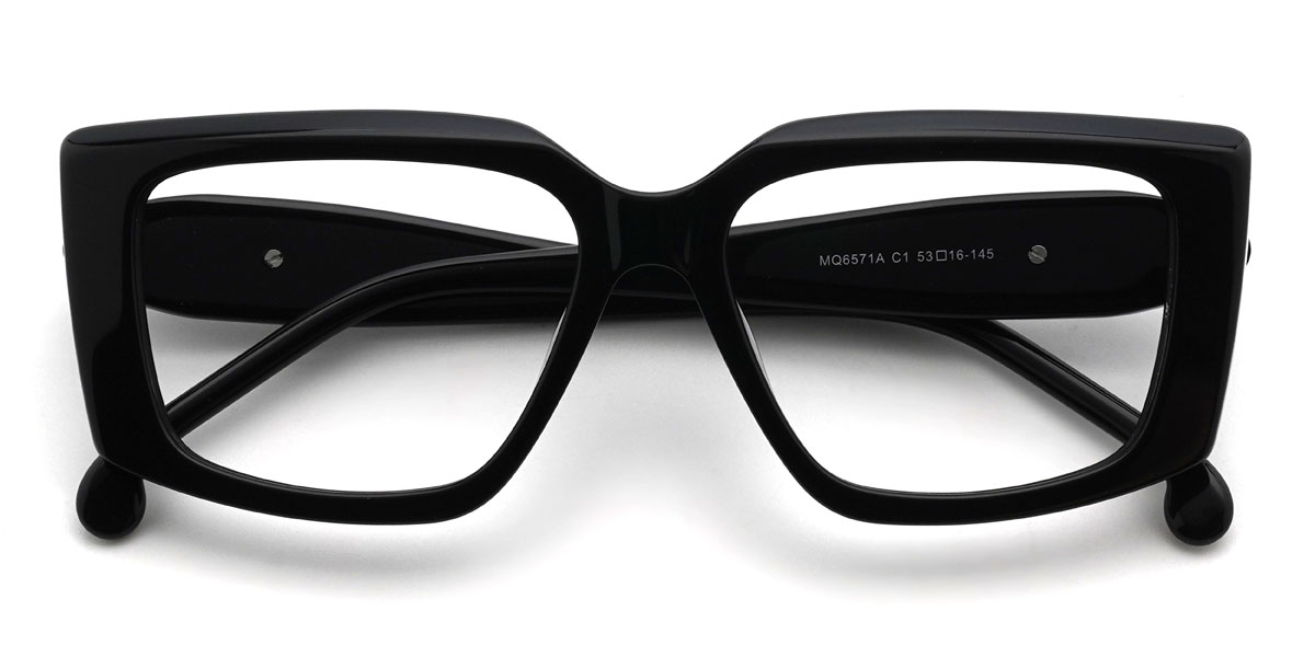 Black Teddy Glasses - Rectangle Glasses