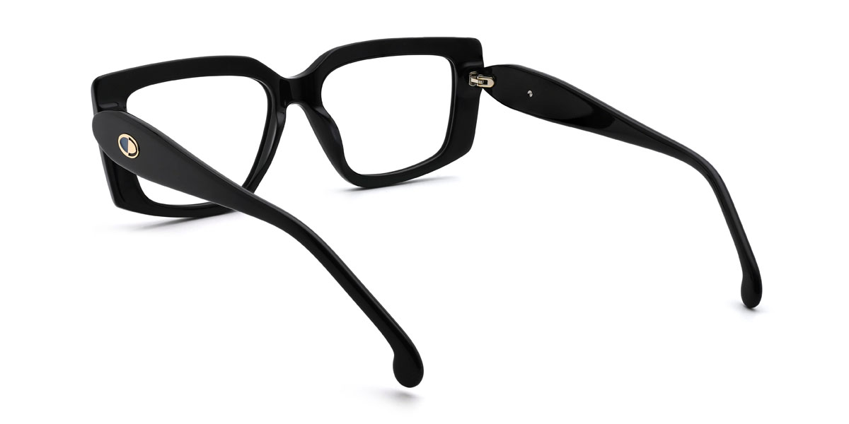 Black Teddy Glasses - Rectangle Glasses