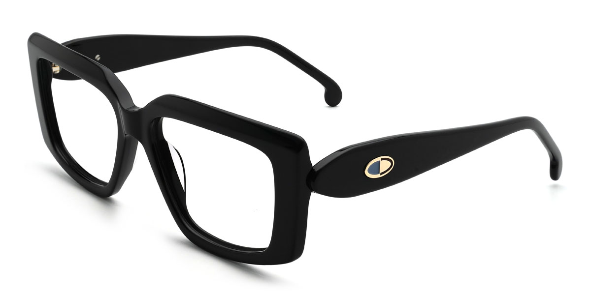 Black Teddy Glasses - Rectangle Glasses