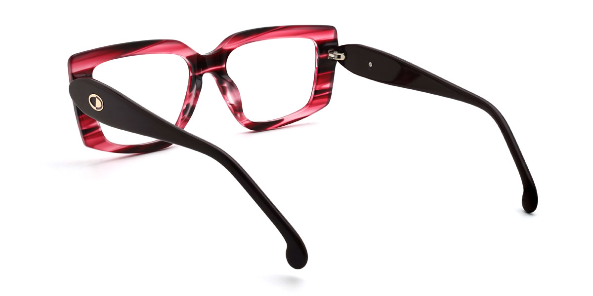 Pink Stripes Teddy Glasses - Rectangle Glasses