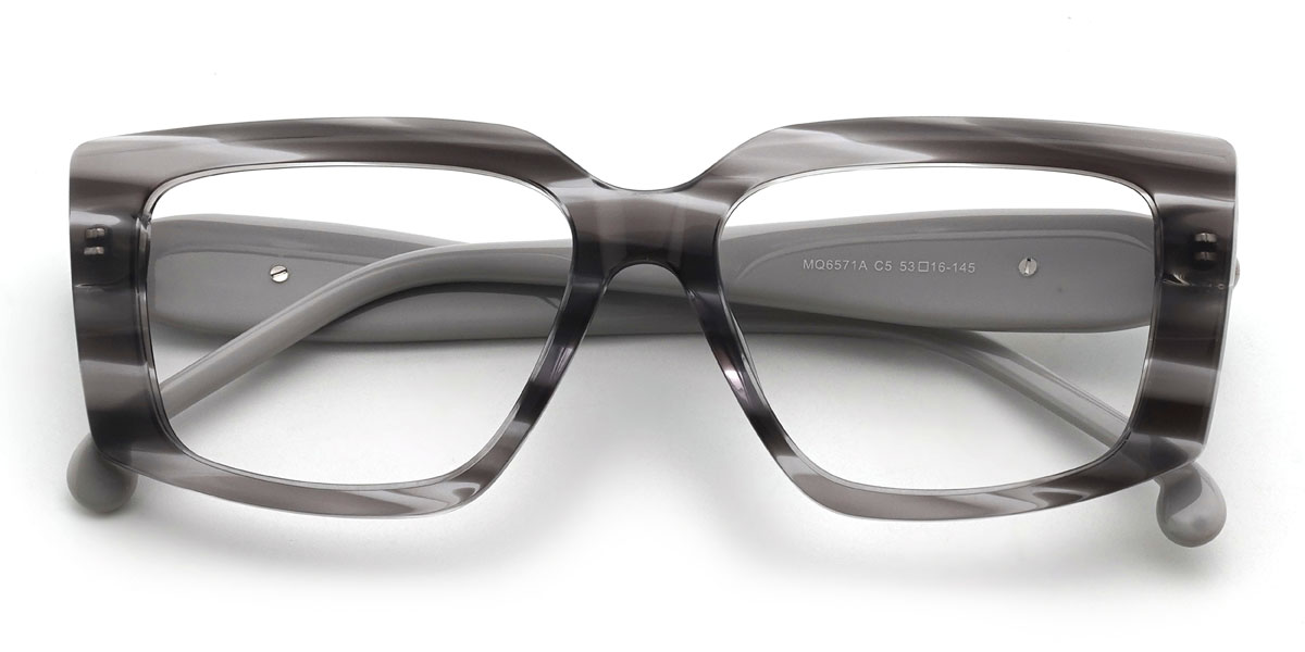 Gris Teddy Lunettes - Rectangle Glasses