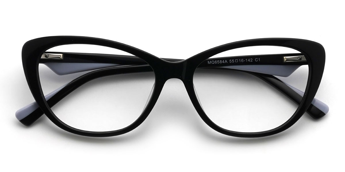 Fekete Adelina Szemüveg - Cat Eye Glasses