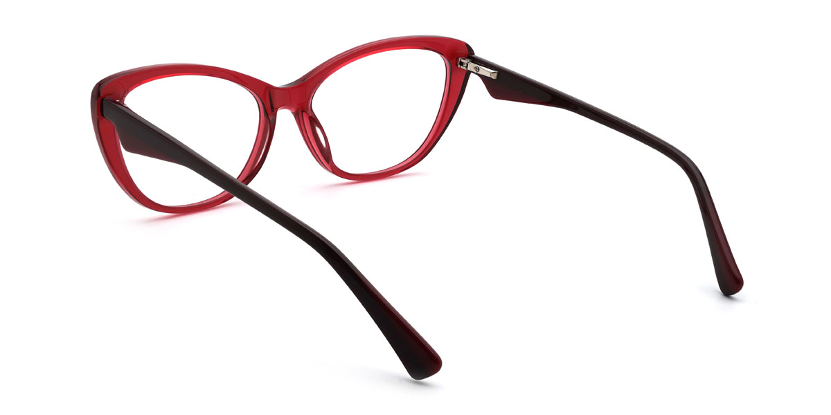 Red Adelina Glasses - Cat Eye Glasses