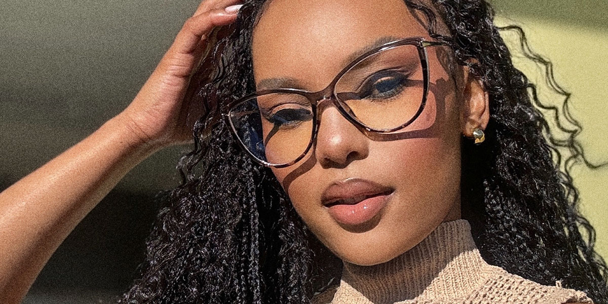 Grey Tortoiseshell Catherine Glasses - Cat Eye Glasses