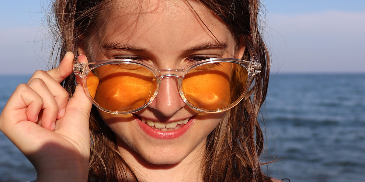 Clear Yellow Kaleigh (Age 10-16) Glasses - Kids Sunglasses