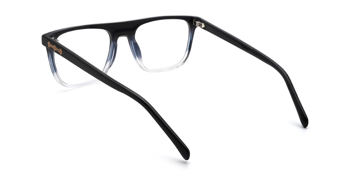 Noir Transparent Rafael Lunettes - Rectangle Glasses