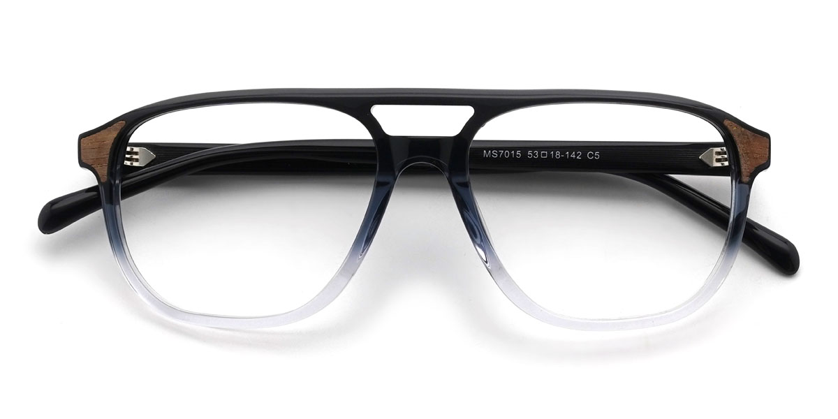 Fekete átlátszó Malakai Szemüveg - Aviator Glasses