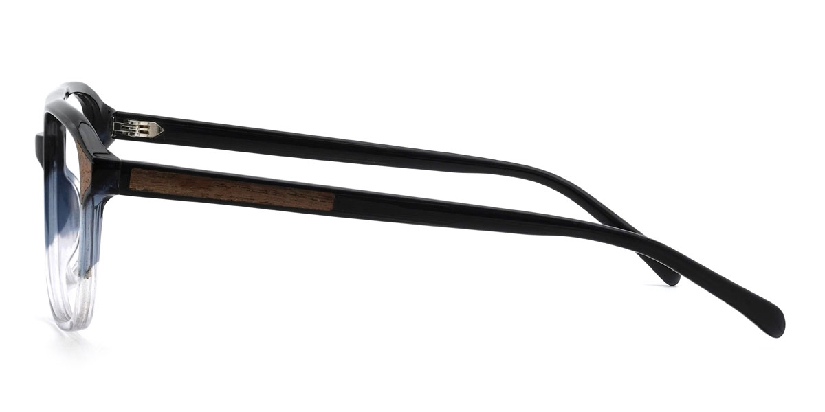 Fekete átlátszó Malakai Szemüveg - Aviator Glasses