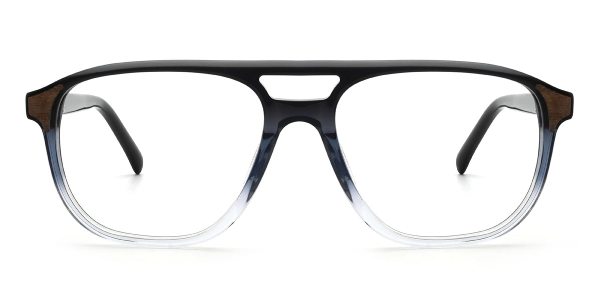Fekete átlátszó Malakai Szemüveg - Aviator Glasses