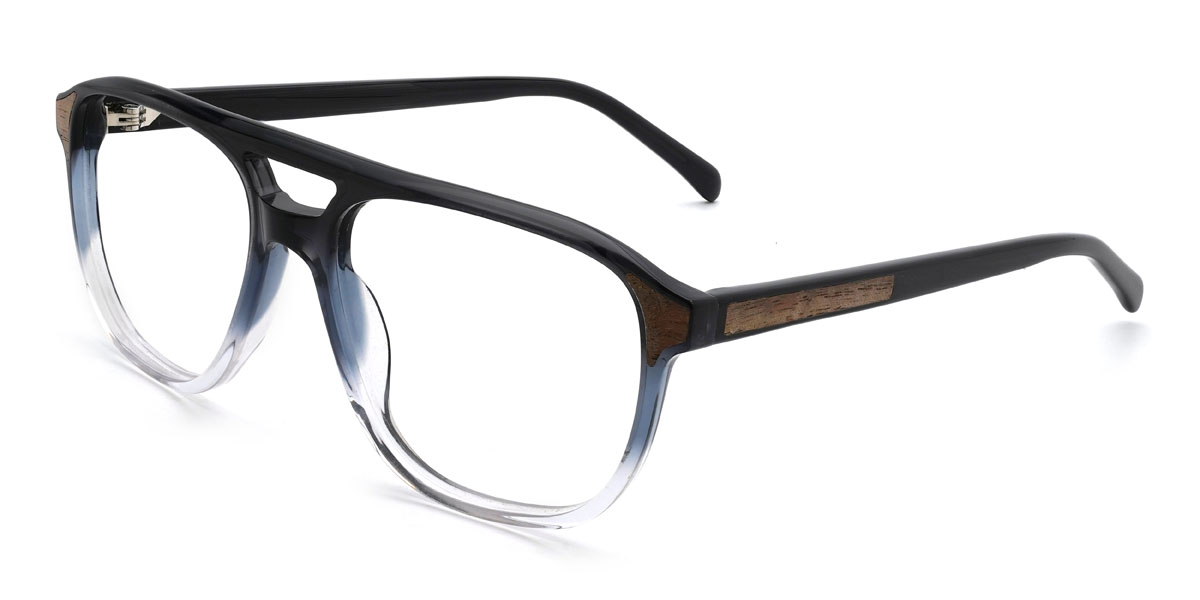 Fekete átlátszó Malakai Szemüveg - Aviator Glasses