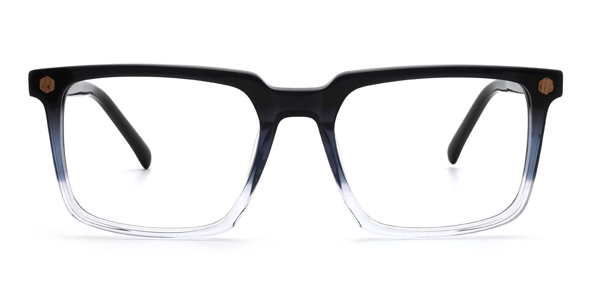 Noir Transparent Brantley Lunettes - Rectangle Glasses