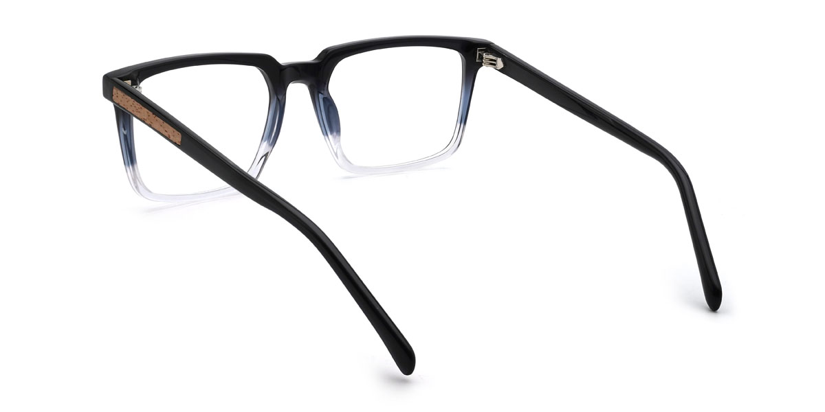 Noir Transparent Brantley Lunettes - Rectangle Glasses