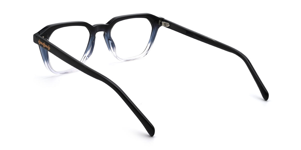 Fekete átlátszó Harley Szemüveg - Rectangle Glasses
