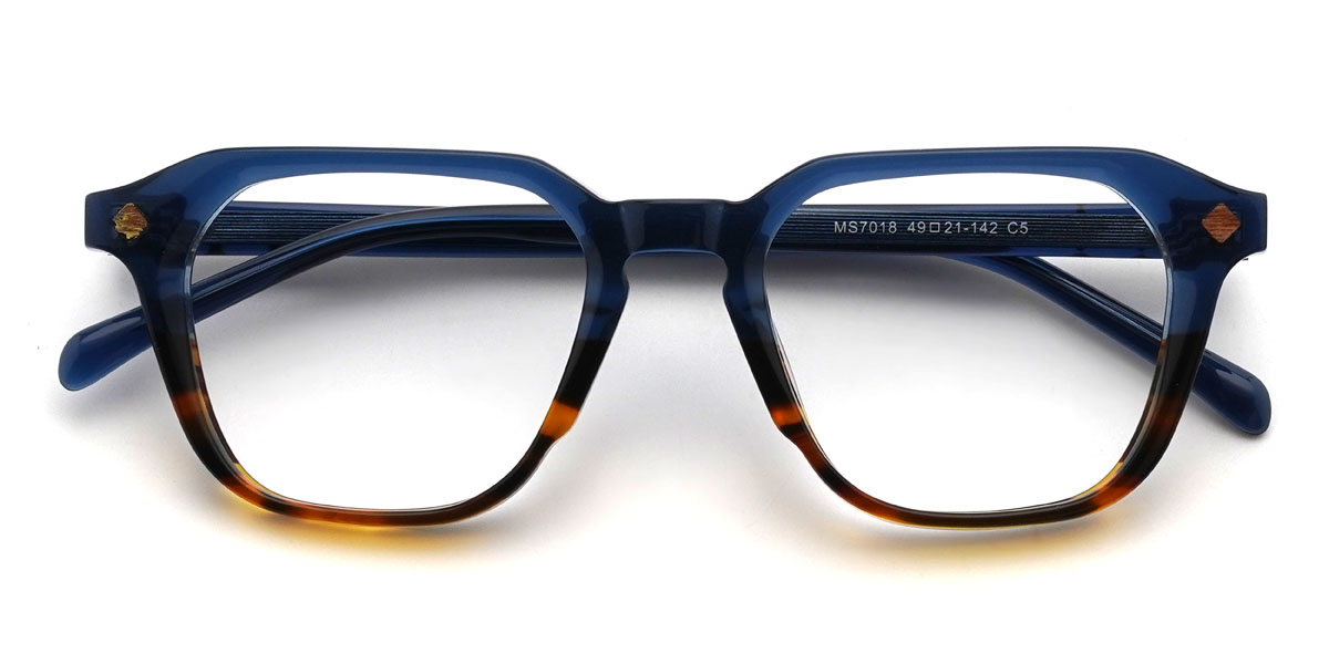 Kék teknősbéka Harley Szemüveg - Rectangle Glasses