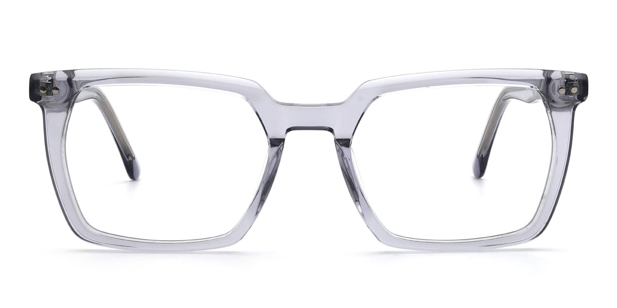 Átlátszó szürke Khalil Szemüveg - Rectangle Glasses