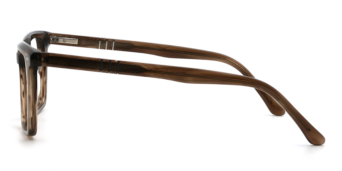 Barna csíkok Khalil Szemüveg - Rectangle Glasses