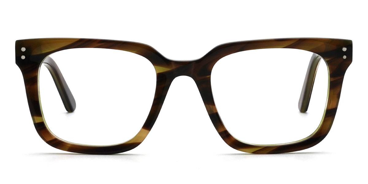 Marron Écaille de tortue Pablo Lunettes - Rectangle Glasses