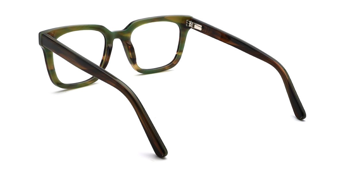 Marron Écaille de tortue Pablo Lunettes - Rectangle Glasses