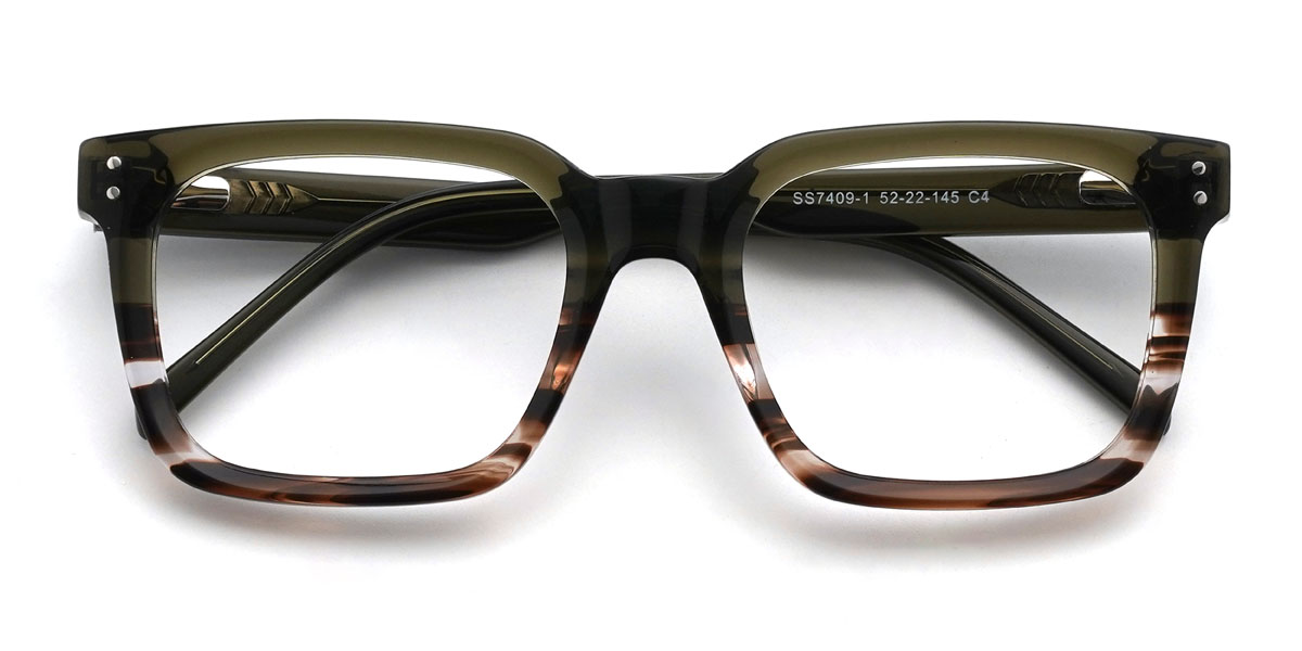 Szürke teknőspáncél Alonzo Szemüveg - Rectangle Glasses