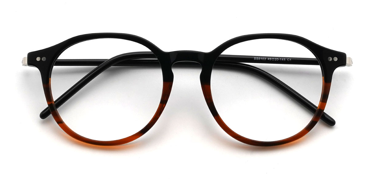 Fekete teknősbéka Maryam Szemüveg - Oval Glasses