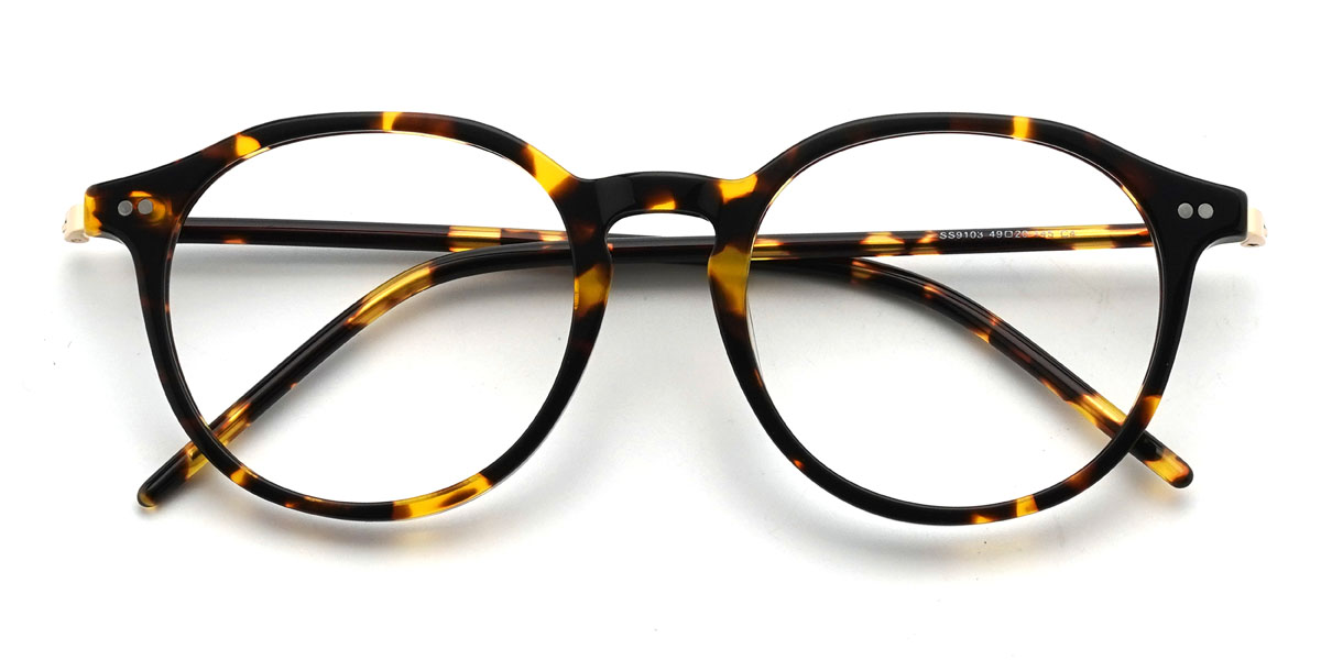 Sárga teknősbéka Maryam Szemüveg - Oval Glasses
