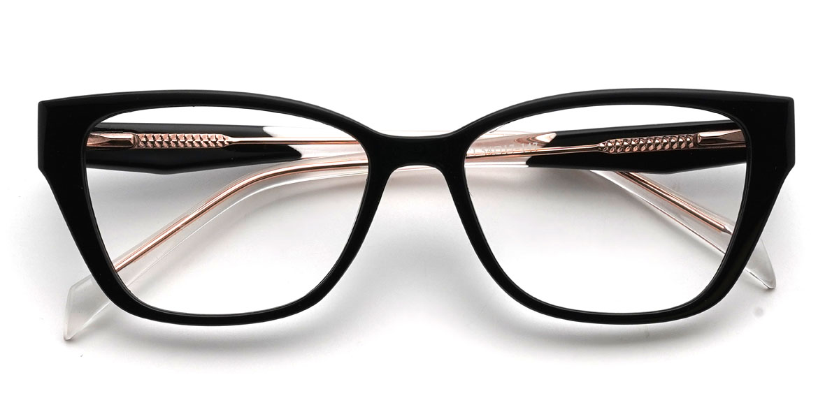 Fekete Kolton Szemüveg - Rectangle Glasses