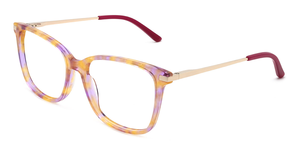 Lila teknősbéka Analisa Szemüveg - Rectangle Glasses