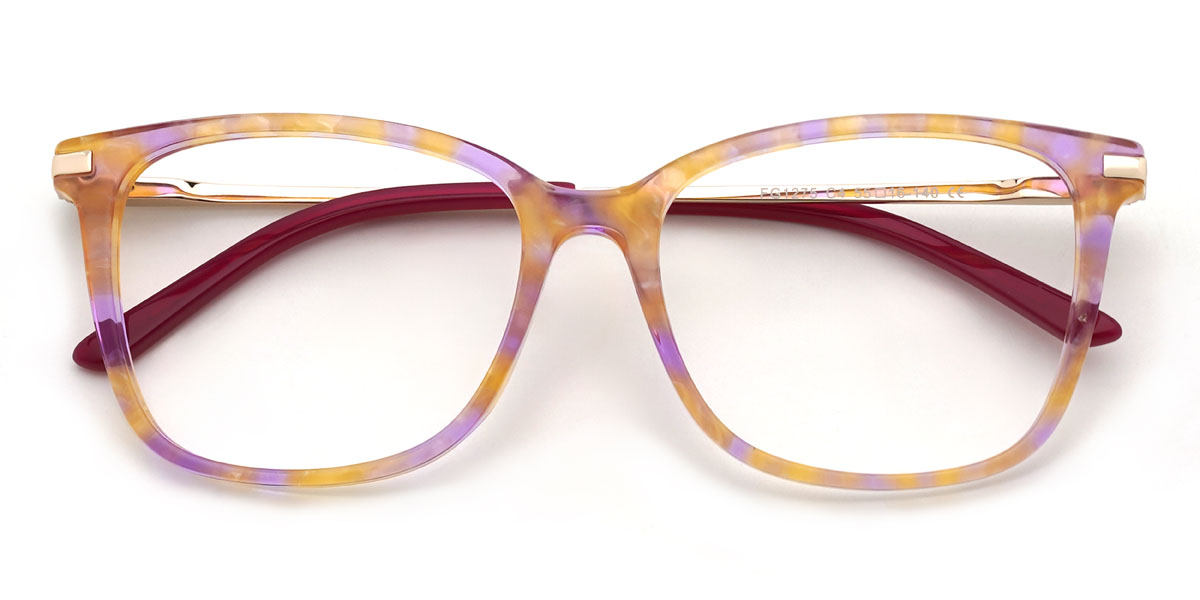 Lila teknősbéka Analisa Szemüveg - Rectangle Glasses